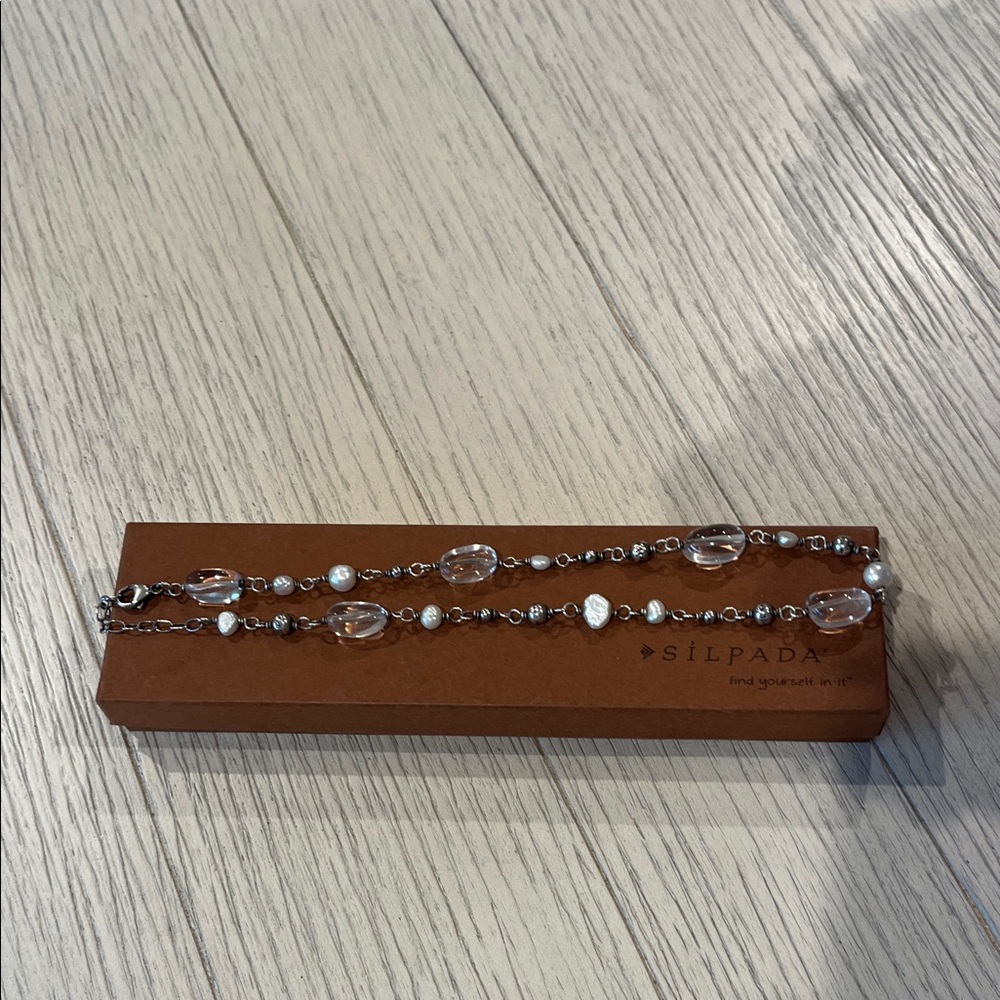 Silpada Silver and Crystal Necklace